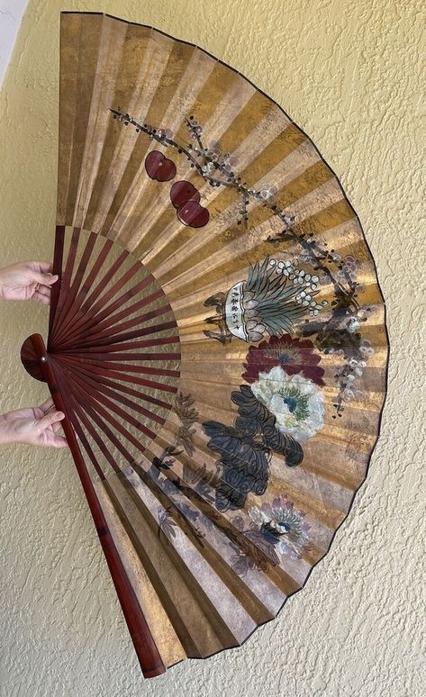 Add a touch of elegance to your space with this Vintage Large Chinese Fan 🎋🌸 Hand Painted with intricate flower and fruit designs 🍊🌼 Handmade in China 🇨🇳. A unique decor piece! #ChineseFan #HandPainted #BambooWood #HomeDecor #VintageFinds 🌿🍇 #shopvintage80 #eBay #eBayStore #eBaySeller #Chinese #BambooHandFan #Cinese #China https://ebay.us/J38CkN Fruit Designs, Chinese Fans, Fan Hand, Chinese Fan, Painted Bamboo, Fruit Design, Unique Decor, Vintage Finds, Decorative Pieces