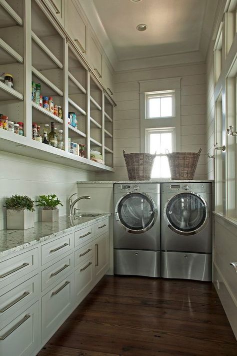 Super Pantry, Laundry Room Pantry, Laundry Pantry, Pantry Inspiration, Pantry Laundry Room, Pantry Laundry, Room Storage Diy, Pantry Room, Pantry Remodel