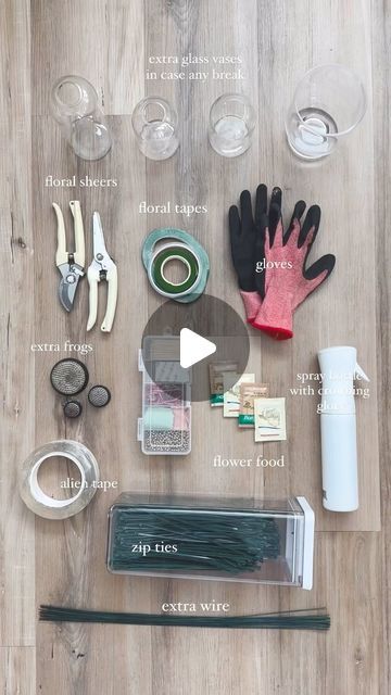 Golden Dreams on Instagram: "My must haves for event days ✨ I have a little tool bag that I will not leave the studio without on event days! This bag has all the necessities that I know will save me when I am in a pinch or are just extra things I will be needing for installs on site! What are your must haves for event day?! 🤩 #florist #eventdays #weddingflorist #weddingflowers #florists #floristry #floristlife #floristlifestyle" Florist Hacks, Florist Essentials, Floral Tools, Florist Studio, Florist Tools, Flower Shop Design, Floral Studio, Flower Display, Tool Bag