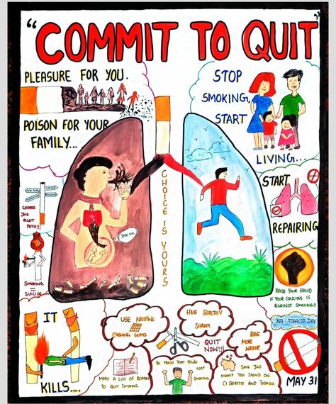 Health For All Poster Making, Say No To Alcohol Posters Drawing, Non Communicable Diseases Poster Drawing, Health Awareness Poster Ideas, Health Awareness Poster Drawing, World No Tobbaco Day Poster Drawing, Antidrugs Poster, World No Tobbaco Day Poster, Alcohol Awareness Poster