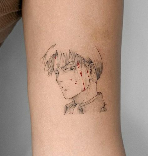 Captain Levi Tattoo, Levi Ackerman Tattoo Ideas, Attack On Titan Tattoo Design, Mikasa Tattoo, Levi Ackerman Tattoo, Levi Tattoo, Anime Tattoo Ideas, Gear Tattoo, Attack On Titan Tattoo