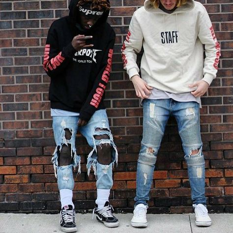 Kings of SWAG!!! - Best Street Style Mens Hairstyles Curly, Streetwear Mens, Outfit Black, Hairstyles Curly, Dope Fashion, Best Street Style, Dope Outfits, Fashion Killa, Mens Hairstyles