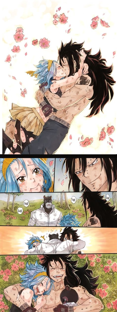 Always Together Gajeel Levy, Gale Fairy Tail, Gajeel X Levy, Fairy Tail Levy, Gajeel And Levy, Fairy Tail Comics, Fairy Tail Family, Fairy Tail Love, Fairy Tail Nalu