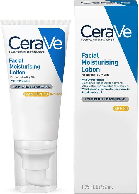 AMAZON DEAL - Great general moisturiser

CeraVe AM Facial Moisturising Lotion SPF30 with Ceramides for Normal to Dry Skin 52 ml Cera Ve Moisturizing Cream, Cera Ve, Cerave Moisturizing Lotion, Hydrating Cleanser, Lightweight Moisturizer, Face Lotion, Facial Moisturizers, Best Moisturizer, Moisturizer With Spf