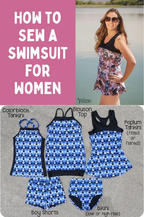 How to Sew a Swimsuit for Women | Sew Swimwear for Women Diy Bathing Suit, Diy Swimwear, Swimwear Sewing Patterns, Swimsuit Pattern Sewing, Sewing Swimwear, Bathing Suit For Women, Bathing Suit Patterns, Swimwear Pattern, Bathing Suit Dress