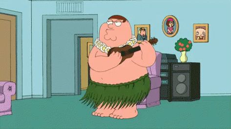 Luau Peter - Family Guy GIF - FamilyGuy PeterGriffin Hawaii - Discover & Share GIFs Peter Family Guy, Family Guy Peter Griffin, Tom And Jerry Photos, Family Guy Quotes, Vacation Hawaii, Simpsons Characters, Peter Griffin, Funny Shows, Dancing Gif