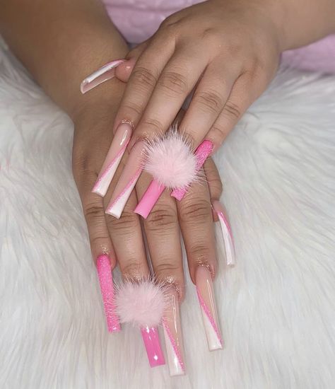 Nails Inspiration Baddie, Acrylic Set, Crazy Nails, Long Acrylic Nails Coffin, Long Square Acrylic Nails, Instagram Nails, Acrylic Nails Coffin, Birthday Nails, Square Acrylic Nails