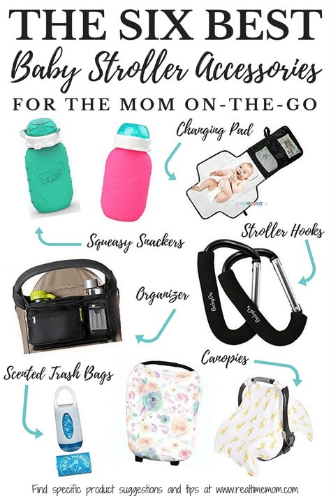 The six best stroller accessories for the mom on the go. This list has it all for the new and soon to be first time mom. #stroller #strolleraccessories #momonthego #newmom #babyregistry #babyregistrymusthaves City Select Stroller, Baby Registry Essentials, Best Baby Strollers, Baby Registry Must Haves, Baby Stroller Accessories, Stroller Hooks, Pram Stroller, Baby Must Haves, Stroller Accessories