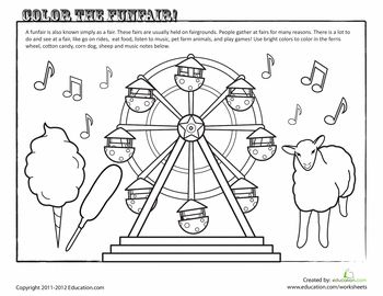 Worksheets: County Fair Coloring Page County Fair Preschool Activities, County Fair Crafts, State Fair Theme, Fair Activities, County Fair Projects, County Fair Theme, County Fair Birthday, Classroom Preparation, Fair Theme