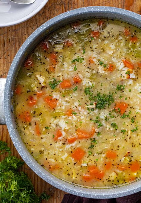 Turkey and Rice Soup - I Am Homesteader Sausage Ideas, Turkey And Rice Soup, Veggie Appetizer, Italian Sausage Tortellini Soup, Turkey Rice Soup, Turkey And Rice, Ground Turkey Soup, Turkey Rice, Turkey Sliders