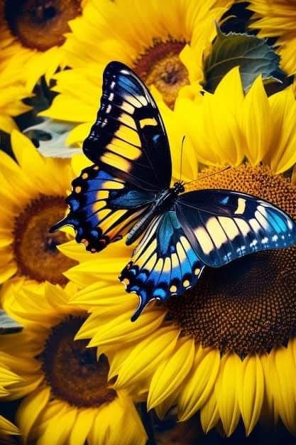 Papillon Photo, Butterflies Pictures, Beautiful Butterfly Images, Butterfly And Sunflower, Butterfly On A Flower, Flowers With Butterflies, Photo Papillon, Diamond Art Painting Kits, Most Beautiful Butterfly