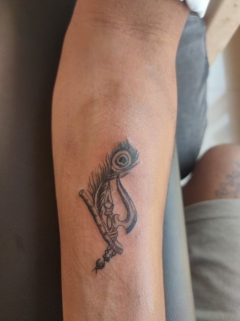 Shiva Vishnu Tattoo, Krishna Shiva Tattoo, Shiv Krishna Tattoo, Shiva And Krishna Tattoo, Kailash Tattoo, Krishna Related Tattoo, Krishna Tattoo Design For Men, Lord Krishna Tattoo Design, Shiv Ji Tattoo