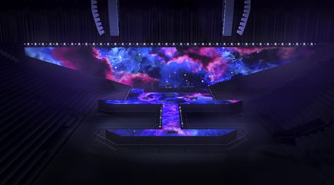 Concert Stage Design, Tv Set Design, Dangerous Woman Tour, Stage Set Design, Concert Stage, Abs And Cardio Workout, Event Branding, Stage Set, Dangerous Woman