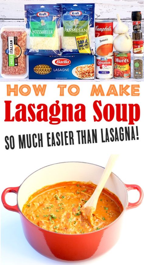 Dutch Oven Soup, Cozy Soup, Recipe Crockpot, Lasagna Soup Recipe, Crockpot Lasagna, Pot Lasagna, Frugal Girls, Lasagna Soup, Lasagna Recipe