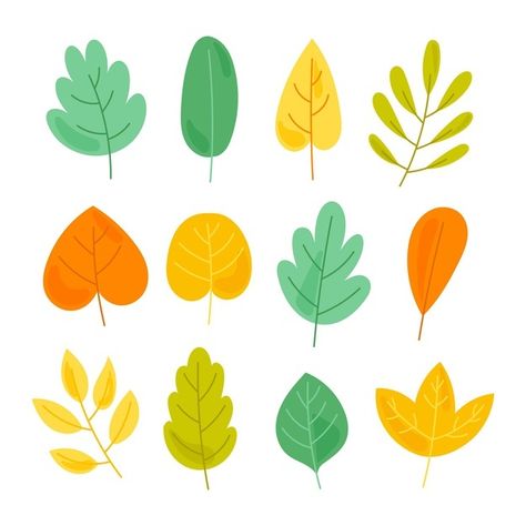 Simple Leaf Illustration, Cartoon Leaf Drawing, Leaf Simple Drawing, Cute Leaf Drawing, Leaf Illustration Simple, Simple Leaves Drawing, Leaf Illustration Design, Leave Illustration, Leave Drawing