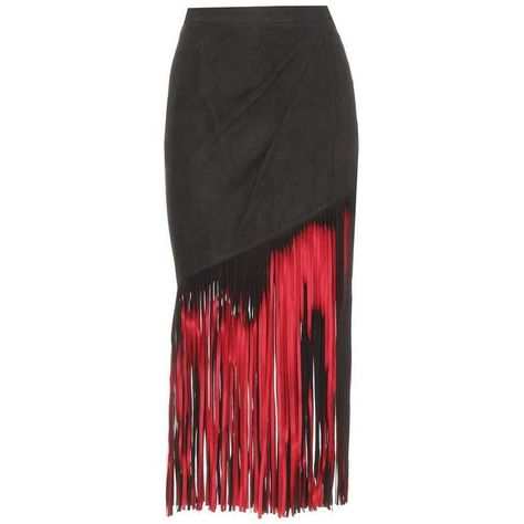 Tamara Mellon Suede Skirt ($315) ❤ liked on Polyvore featuring skirts, black, tamara mellon, suede skirt and suede leather skirt Black Knee Length Skirt, Tamara Mellon, Leather Midi Skirt, Suede Skirt, Goat Leather, Fringe Trim, Black Skirt, Skirt Black, Soft Suede