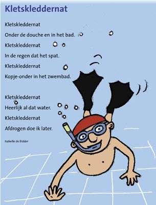 versje-klets-kleddernat. Mooi voor articuleren van de /t/. Water Theme Preschool, Poetry For Kids, Water Projects, Tot School, Song Book, Music For Kids, Wonderful Words, Water Sports, Learning Activities