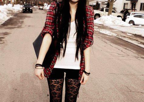 lace tights Styl Grunge, Moda Grunge, Scene Girl, Scene Outfits, Lace Tights, Scene Girls, Scene Fashion, Types Of Girls, Emo Outfits