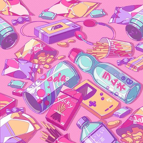 The kawaii punk design with Japanese soda drinks, ramune, chocolate pocku sticks, and many more food . This design is available in my Redbubble shop. //cuteshop// kawaiishop // Japaneseshop // animeshop// #cartoonstyle #animestyle #weeb #weeaboo #otaku #Japanese #Japan #foodanddrinks #cuteart #kawaii #anime #manga #vaporwave #lofi #restro #vintage Ramune Soda Aesthetic, Soda Aesthetic, Japanese Soda, Ramune Soda, Kawaii Punk, Soda Drinks, Food Artwork, Punk Design, Cute Stud Earrings