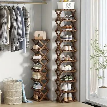 Shoe Storage For Small Spaces, Storage For Small Spaces, Entryway Storage Shelf, Shoe Rack For Home, Folding Shoe Rack, Hallway Shoe Storage, Bamboo Shoe Rack, Wooden Shoe Racks, Foldable Shoes