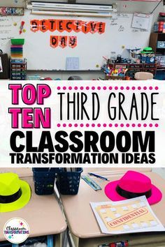 3rd Grade Classroom Schedule, Classroom Layout Ideas Elementary 3rd Grade, 3rd Grade Classroom Layout, 3rd Grade Classroom Transformations, 3rd Grade Decor, Third Grade Math And Science Classroom, 3rd Grade Room Transformation, Classroom Themes For 3rd Grade, 3rd Grade Themes Classroom