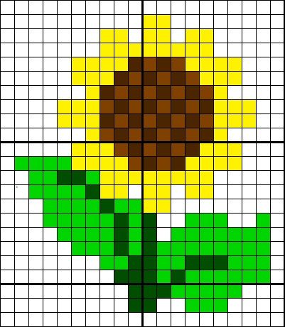 Cross Stitch Sunflower, Embroidery Tips, Pixel Crochet, Pola Kristik, Mini Cross Stitch, Pola Sulam, Pixel Pattern, Cross Stitch Cards, Pixel Art Pattern