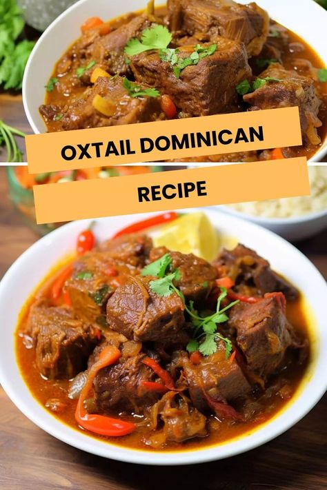 Oxtail Dominican Recipe – Hungarian Chef Oxtail Recipes Dominican, Ox Tail Recipe Dominican, Caribbean Oxtail Recipes, Cuban Oxtail Recipes, Dominican Oxtail Recipe, Dominican Oxtail, Bahamian Recipes, Oxtails Recipe, Oxtail Stew Recipe