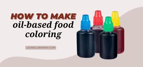 How To Make Natural Food Coloring, Oil Based Food Coloring, Cinnamon Roll Icing, Powdered Food Coloring, Craft Recipes, How To Make Oil, Oil Well, How To Make Pancakes, Modeling Chocolate