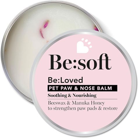 Be:Loved Be:Soft Pet Nose and Paw Balm for Dogs - Natural Cat and Dog Paw Balm | Shea Butter, Beeswax, Vitamin E and Manuka Honey Dog Nose Balm | Nourishing Dog Moisturiser for Dry Skin | 60g Check more at https://condenastinteractive.co.uk/product/beloved-besoft-pet-nose-and-paw-balm-for-dogs-natural-cat-and-dog-paw-balm-shea-butter-beeswax-vitamin-e-and-manuka-honey-dog-nose-balm-nourishing-dog-moisturiser-for-dry-skin-60g/ Paw Balm For Dogs, Dog Nose Balm, Moisturiser For Dry Skin, Dog Paw Balm, Paw Balm, Oils For Dogs, Life Habits, Dog Nose, Natural Cat