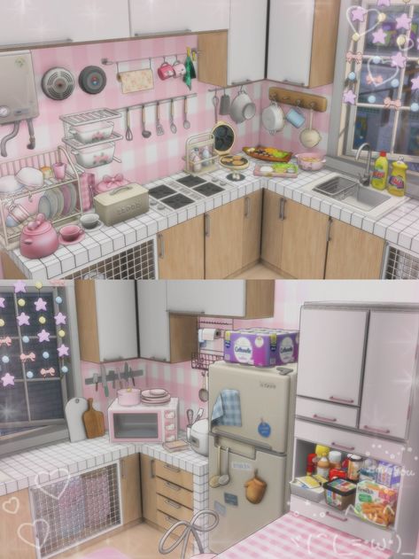 dream home‧₊˚⋆♡̷☆₊ – @ringhost-sims on Tumblr Needy Streamer Overload Sims 4 Cc, Sims Building Tips, Cute Sims 4 Rooms, Sims 4 Monitor Cc, Sims Y2k Furniture, Sims 4 Hobbies Cc, Sims 4 Ladder, Sims 4 Tattoo Shop, Sims 4 Girly Apartment