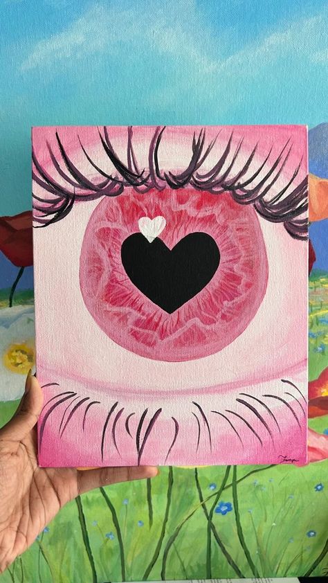 Trippy Painting, Seni Dan Kraf, Arte Van Gogh, Hippie Painting, Simple Canvas Paintings, Cute Canvas Paintings, Easy Canvas Art, Canvas Drawings, Canvas Painting Designs