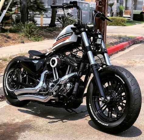 Harley Sportster 48, Harley 48, Harley Davidson 48, Custom Motorcycles Bobber, Sportster Bobber, Custom Motorcycles Harley, Custom Sportster, Custom Street Bikes, Harley Bobber