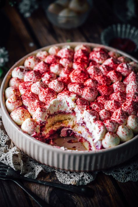 Lychee & Raspberry Tiramisu - Sugar et al Chocolate Raspberry Tiramisu, Tiramisu Raspberry, Lychee Recipes, Raspberry Tiramisu, Coffee Desserts, Brunch Cake, Gluten Free Ice Cream, Tiramisu Recipe, Elegant Desserts