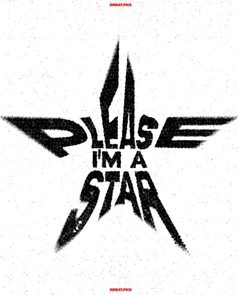 "please i'm a star" from pearl (2022) design by @sweat.pics . Print Logo Design Branding, I'm A Star Pearl, Please I’m A Star, Astrology Design Graphic, Graphic Star Design, Star Logo Design Graphics, M Star Logo, S Star Logo, T Shirt Design Ideas Art