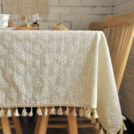 1. Luxurious cotton blend tablecloth featuring a beautiful beige floral print, perfect for adding a touch of elegance to any farmhouse table setting. Ideal for weddings, parties, or everyday use in the living room or shower. 2. This stylish and versatile table cover is not only visually appealing but also practical, as it is fully washable for easy cleaning and maintenance. The neutral beige color scheme makes it a versatile addition to any home decor. 3. Transform your table into a stunning foc Farmhouse Table Setting, Party Living Room, Beige Color Scheme, Cloth Table Covers, Waterproof Tablecloth, Baby Shower Table, Nordic Decor, Farmhouse Table, Custom Table