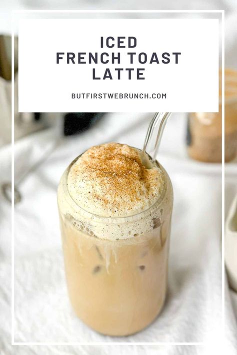 French Toast Coffee, Latte Ideas Recipes, Espresso Ideas, Iced Coffee Flavors, Soft Top Coffee Recipe, At Home Hot Coffee Recipes, Homemade Latte Syrup, Fancy Coffee Recipes, French Toast Latte