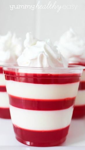 Holiday Baking Ideas, Jello Fluff, Shower Foods, Jello Salads, Layered Jello, Jello Cups, Jello Dessert Recipes, Jello Shot, Jello Desserts