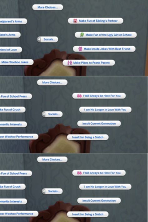 I have added about 100 social interactions in the game. Sims 4 Mean Interactions, Sims 4 Interactions Cc, Sims 4 Mega Interactions Mod, Ts4 Interaction Mods, Mega Interactions Sims 4, Urban Social Interaction Sims 4, Sims 4 Social Interactions, Sims 4 Storyline Mods, Sims 4 More Interactions Mod