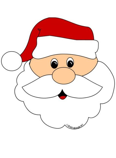 Santa Claus Face Cut Out Santa Face Coloring Page, Santa Face Illustration, Santa Claus Printables Free, Santa Cut Out, Santa Face Template Free Printable, Santa Face Drawing, Santa Claus Face Drawing, Santa Faces To Paint, Santa Eyes