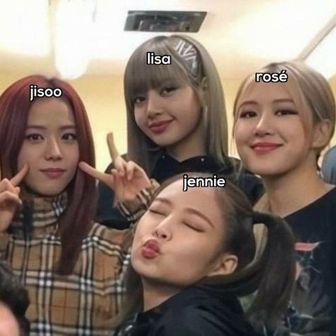 Blackpink Names Members, Black Pink Names, Kpop Group Names, Kpop Bands, Group Names, Pink Names, Rosé Jisoo, Blackpink Members, Kpop Group