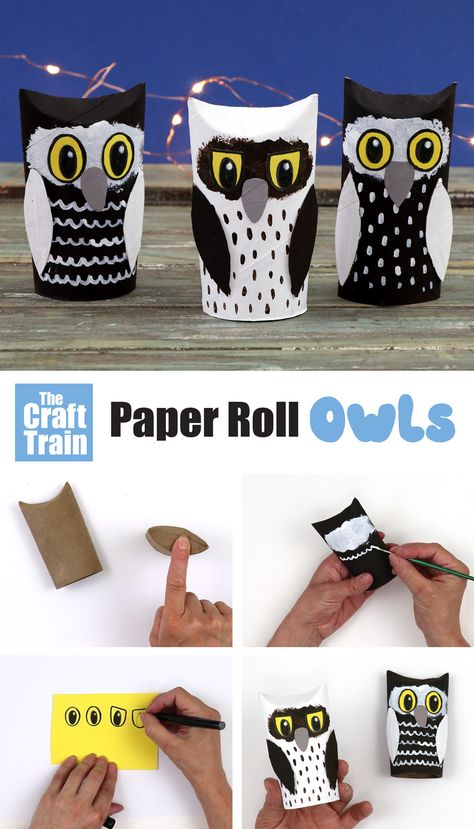 Simple paper roll owl craft for kids of all ages. Make this adowrable owl craft from an upcycled paper towel roll – so cute! #kidscrafts #kidsactivities #paperrollcrafts #woodlandanimalcrafts #animalcraftsforkids Owl Crafts Kids, Jungle Animal Crafts, Paper Animal Crafts, Sea Animal Crafts, Kids Animal Art, Zoo Animal Crafts, Owl Craft, Library Crafts, Farm Animal Crafts