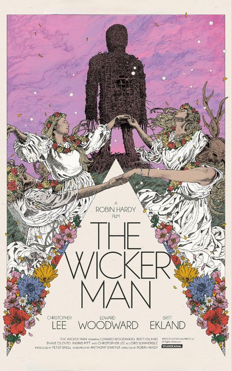 The Wicker Man, Missing Girl, Britt Ekland, Police Sergeant, Wicker Man, Christopher Lee, Original Movie Posters, Man Movies, Movie Poster Art