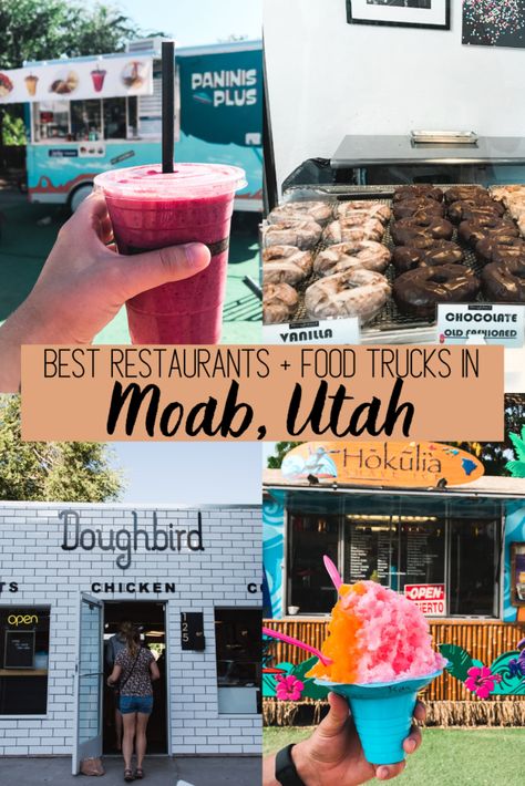 Places To Eat In Zion National Park, Moab Road Trip, Places To Eat In Moab Utah, Best Restaurants Near Zion National Park, Moab Utah Restaurants, Moab Restaurants, Best Restaurants In Park City Utah, Utah Food, Utah National Parks Road Trip