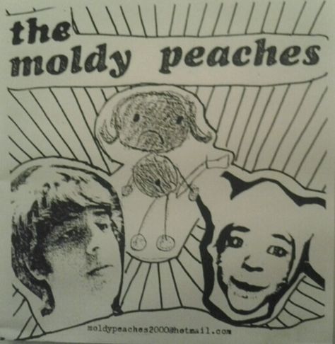 The Moldy Peaches ‎– The Moldy Peaches The Moldy Peaches, Peaches, Cover Art, Black And White, Music, White, Black, Art