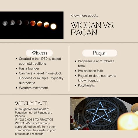 Get to know more about Wiccans versus Pagans. Follow me and save this pin to see more of my content! You can check out my small business, link in bio ✨ Wicca Vs Pagan, Pagan Tips, Christian Holidays, My Small Business, Christian Faith, See More, Link In Bio, Follow Me, Small Business