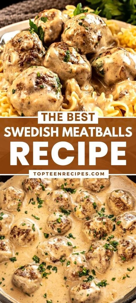 The Best Swedish Meatballs Recipe Authentic Swedish Meatballs, Best Swedish Meatball Recipe, Traditional Swedish Meatballs, Best Swedish Meatballs, Easy Swedish Meatball Recipe, Homemade Swedish Meatballs, Swedish Meatballs Recipe, Swedish Cuisine, Swedish Meatballs Easy