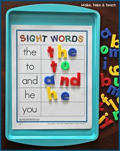 Cookie Sheet Bundle for Sight Words, Blends/Digraphs and Word Families! | Make, Take & Teach | Bloglovin’ Toddler Learning Activities, Cookie Sheet Activities, Teaching Sight Words, Kindergarten Centers, Sight Words Kindergarten, Kindergarten Literacy, Word Activities, Kindergarten Reading, Preschool Learning Activities