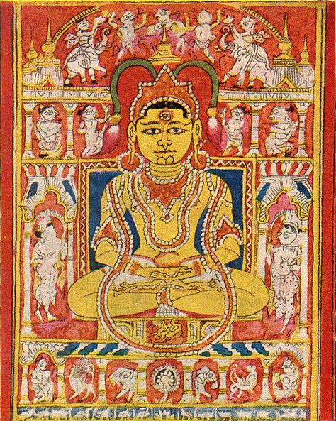 Jain Miniature Paintings 10th to 11th century The growing prosperity of the Jain community in western India, engaged principally as merchants and bankers, allowed the commissioning of significant quantities of high-quality metal icons. As the custom of building large temple complexes became more widespread, so did the production of images and other objects associated with ritual and worship. Jain Miniature Painting, Jain Paintings Canvases, Jain Paintings, Mural Paintings, Miniature Paintings, Mural Wall, 11th Century, Mural Wall Art, Mural Painting