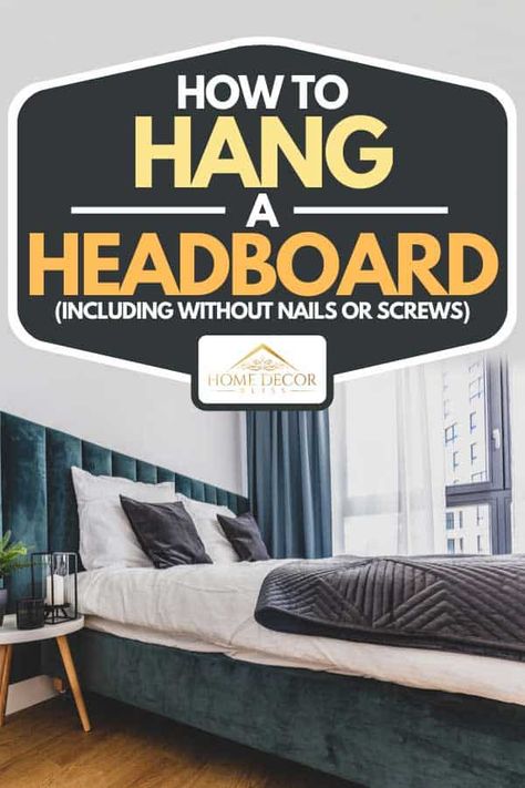 Attach Headboard To Wall, Cardboard Headboard, Wall Mounted Headboards, Diy Sofa Bed, Headboard Wall, Diy Headboards, Gorgeous Bedrooms, Diy Headboard, How To Hang