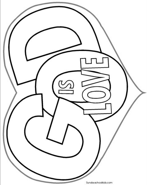 God is Love Sunday School Coloring Sheets, Sunday School Coloring Pages, Sunday School Kids, Preschool Bible, School Coloring Pages, Bible School Crafts, Bible Coloring Pages, Sunday School Activities, Church Crafts